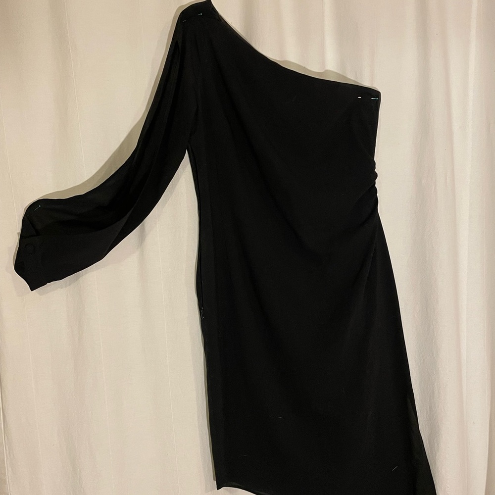 Bitchin Black One-Shoulder Cocktail Dress